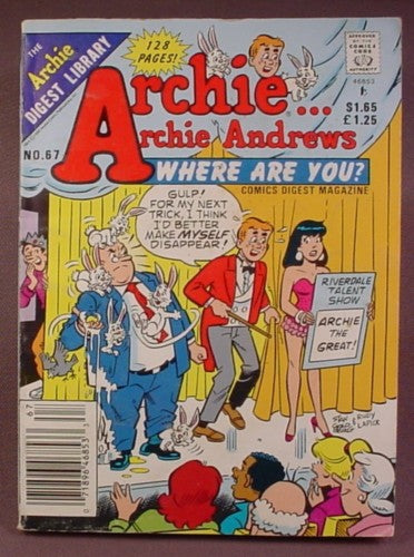 Archie Andrews Where Are You Comics Digest #67, Apr 1990