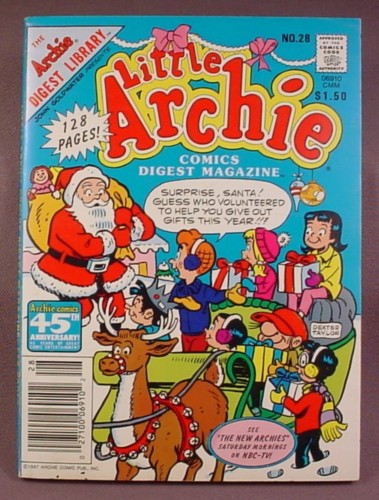 Little Archie Comics Digest Magazine #28, Jan 1988