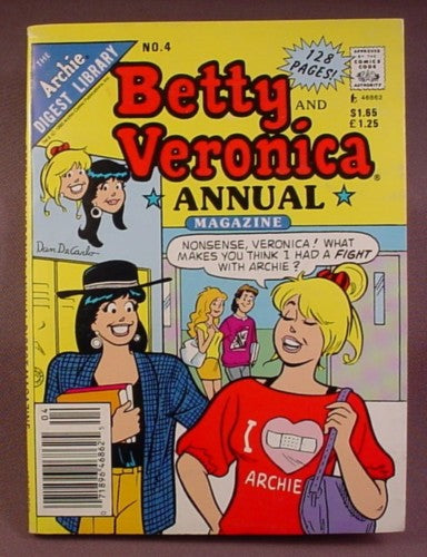 Betty And Veronica Annual Magazine Comic #4, Feb 1991