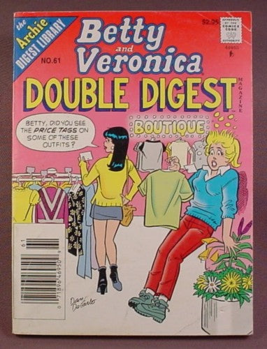Betty And Veronica Double Digest Magazine Comic #61, Nov 1996