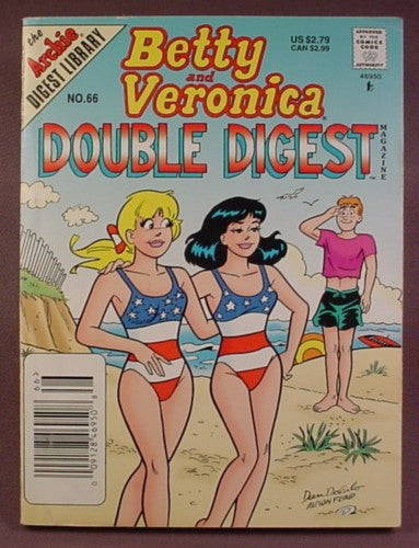 Betty And Veronica Double Digest Magazine Comic #66, Aug 1997