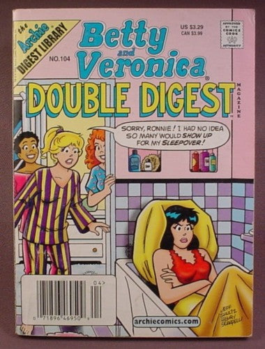 Betty And Veronica Double Digest Magazine Comic #104, Apr 2002