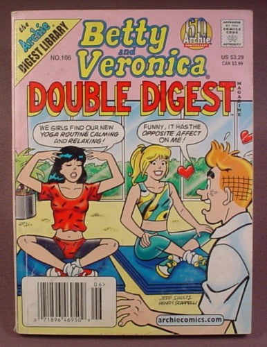 Betty And Veronica Double Digest Magazine Comic #106, July 2002
