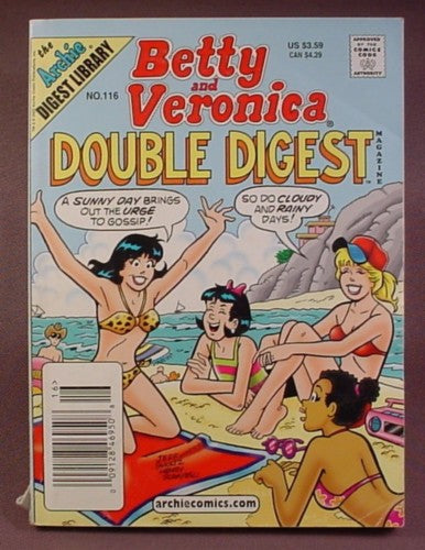 Betty And Veronica Double Digest Magazine Comic #116, Sept 2003