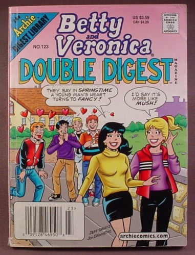 Betty And Veronica Double Digest Magazine Comic #123, June 2004