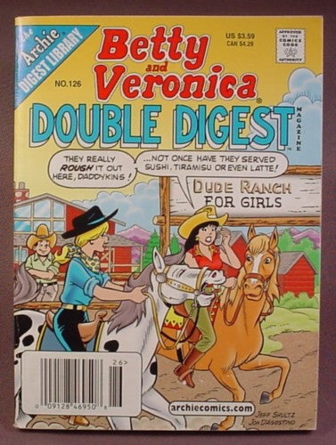 Betty And Veronica Double Digest Magazine Comic #126, Oct 2004