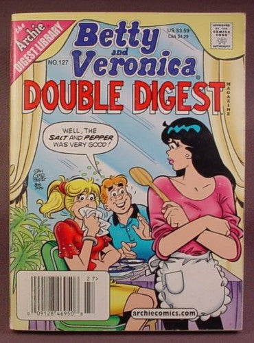 Betty And Veronica Double Digest Magazine Comic #127, Nov 2004