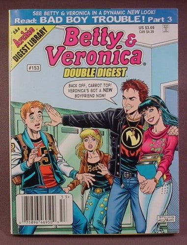 Betty And Veronica Double Digest Comic #153, Sept 2007