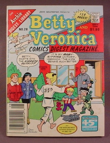Betty And Veronica Comics Digest Magazine #28, Jan 1988
