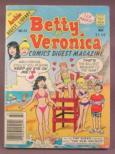 Betty And Veronica Comics Digest Magazine #32, Sept 1988