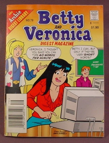 Betty And Veronica Digest Magazine Comic #79, Feb 1996