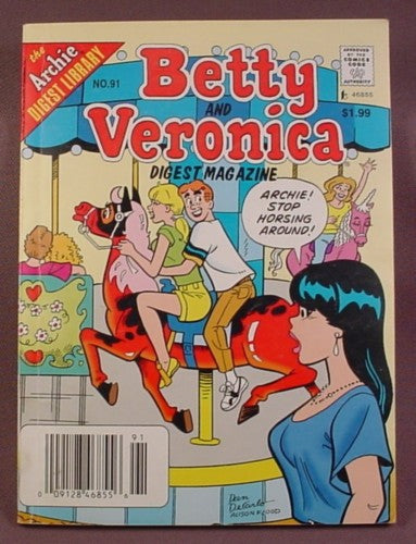 Betty And Veronica Digest Magazine Comic #91, Oct 1997