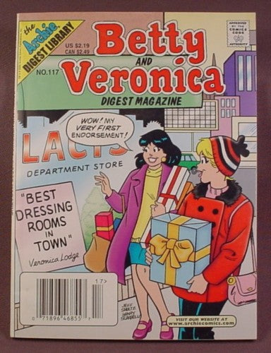 Betty And Veronica Digest Magazine Comic #117, Feb 2001