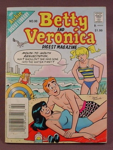 Betty And Veronica Digest Magazine Comic #90, Sept 1997