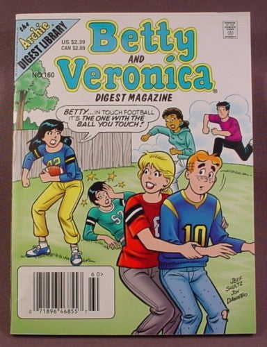 Betty And Veronica Digest Magazine Comic #160, Nov 2005