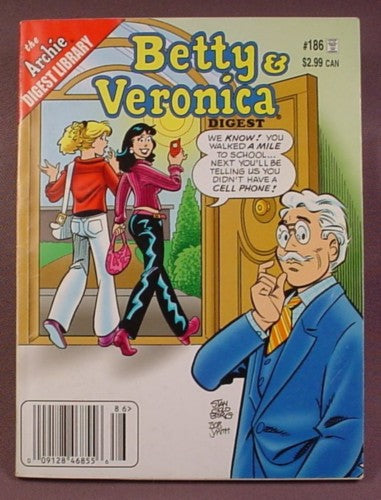 Betty And Veronica Digest Comic #186, Sept 2008