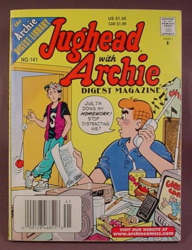 Jughead With Archie Digest Magazine Comic #141, June 1998