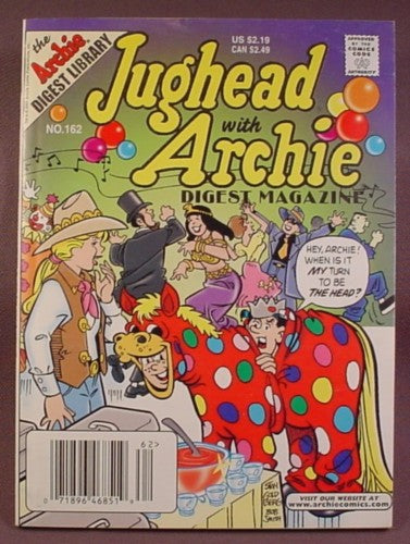 Jughead With Archie Digest Magazine Comic #162, Jan 2001