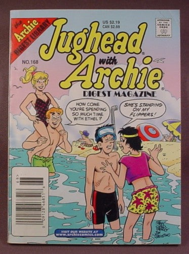 Jughead With Archie Digest Magazine Comic #168, Oct 2001