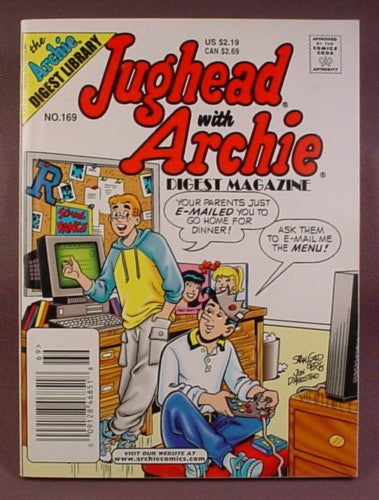 Jughead With Archie Digest Magazine Comic #169, Nov 2001