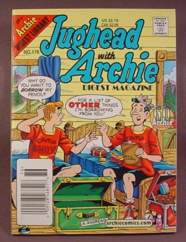 Jughead With Archie Digest Magazine Comic #176, Sept 2002