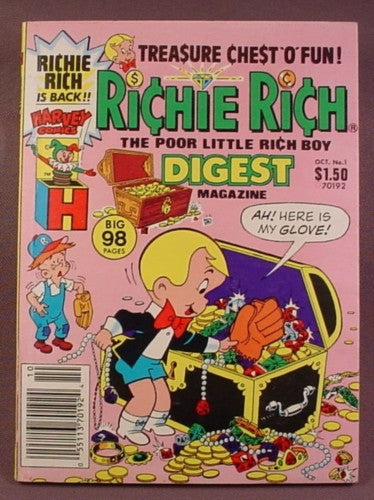 Richie Rich Digest Comic #1, Oct 1986