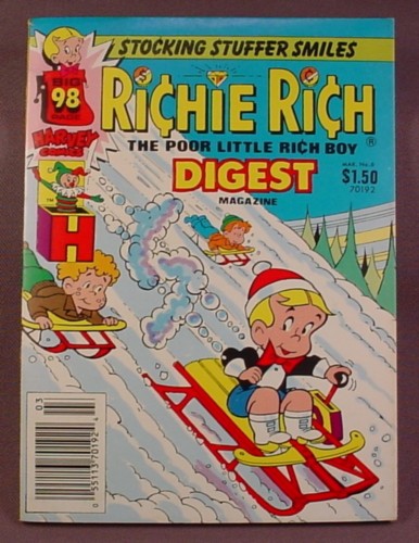 Richie Rich Digest Comic #6, Mar 1987