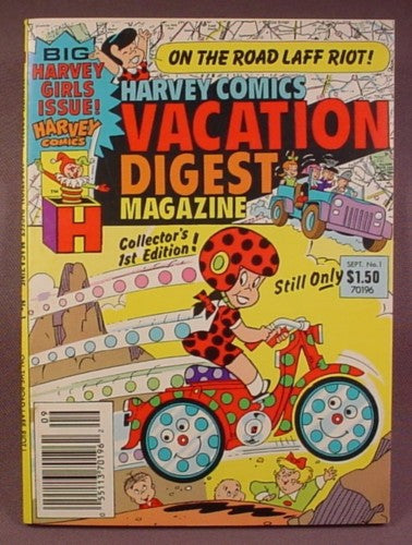 Harvey Comics Vacation Digest Magazine #1, Sept 1987