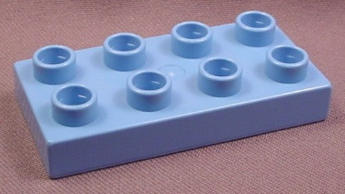 Lego Duplo 40666 Dove Blue 2x4 Plate, Zoo, Bob The Builder