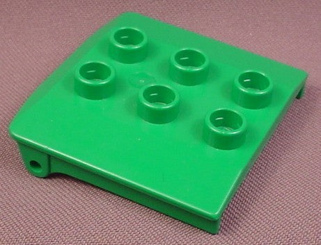 Lego Duplo 4543 Green 3x3 Vehicle Cabin Roof, Bob The Builder