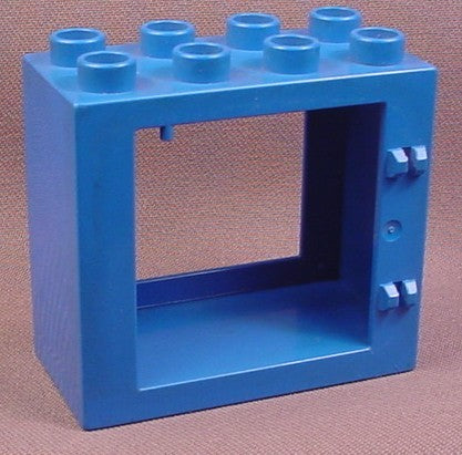 Lego Duplo 4253 Blue 2x4x3 Door Frame, Flat Rim Style, Farm