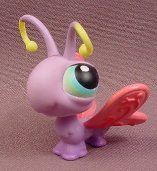 Littlest Pet Shop #93 Purple Butterfly with Pink Wings & Blue Eyes