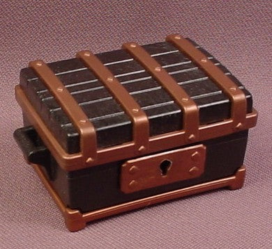 Playmobil Black And Copper Trunk Or Chest With A Sliding Lock