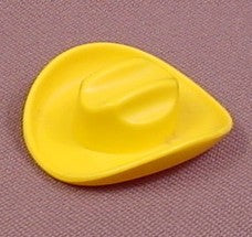 Playmobil Yellow Stetson Hat With A Wide Brim & Deep Creases