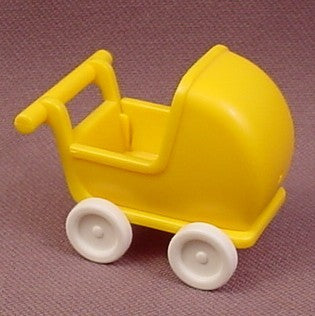 Playmobil Yellow Victorian Baby Doll Carriage Or Pram