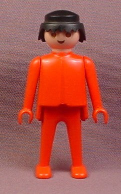 Playmobil Adult Male Classic Style Figure With An All Red Outfit