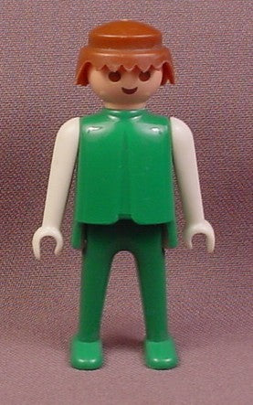 Playmobil Adult Male Classic Style Figure With Green Shirt & Legs