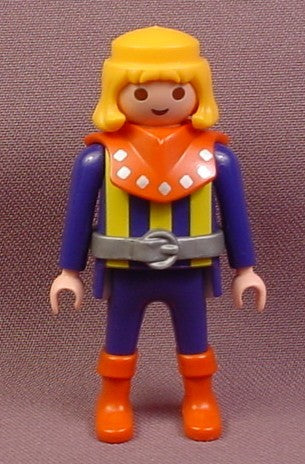 Playmobil Adult Male Archer Figure In A Blue & Yellow Suit