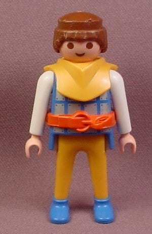 Playmobil Adult Male Viking Figure In A Mustard Yellow Collar