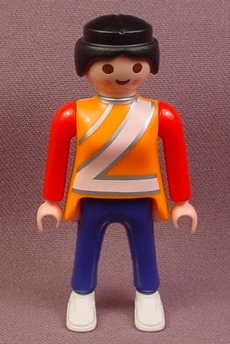 Playmobil Adult Female Crossing Guard Figure With A Safety Vest