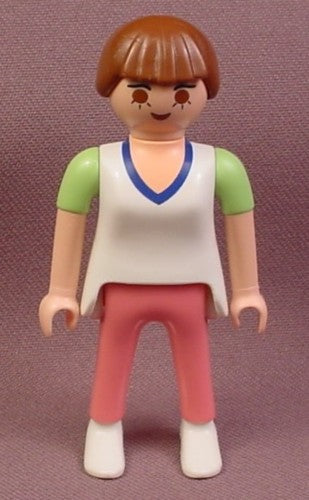 Playmobil Adult Female Mom Or Mother Figure In A White Shirt