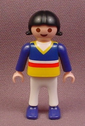 Playmobil Female Girl Child Figure In A Blue Shirt