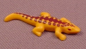 Playmobil Dark Yellow Small Lizard with Brown Spots Animal Figure