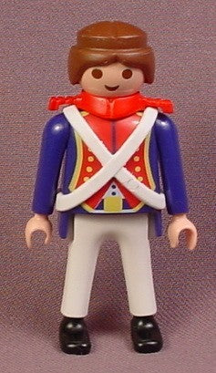 Playmobil Adult Male Naval Officer Figure In A Blue Jacket