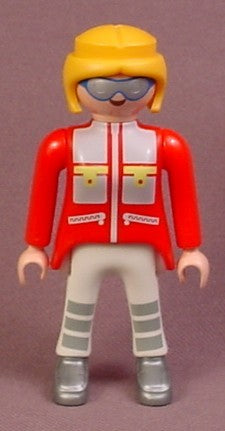 Playmobil Adult Female Arctic Scientist Figure In A Red Coat