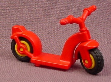 Playmobil Red Push Scooter with Yellow Wheels, 4070 4458, Vehicle