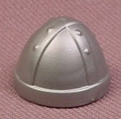 Playmobil Silver Gray Child Size Bullet Shaped Helmet, 3151, Viking