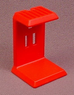Playmobil Red Stand For A Garbage Can & Sign Post, 3820 3822