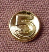 Playmobil Shiny Gold Number 5 Coin