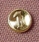 Playmobil Shiny Gold Number 1 Coin